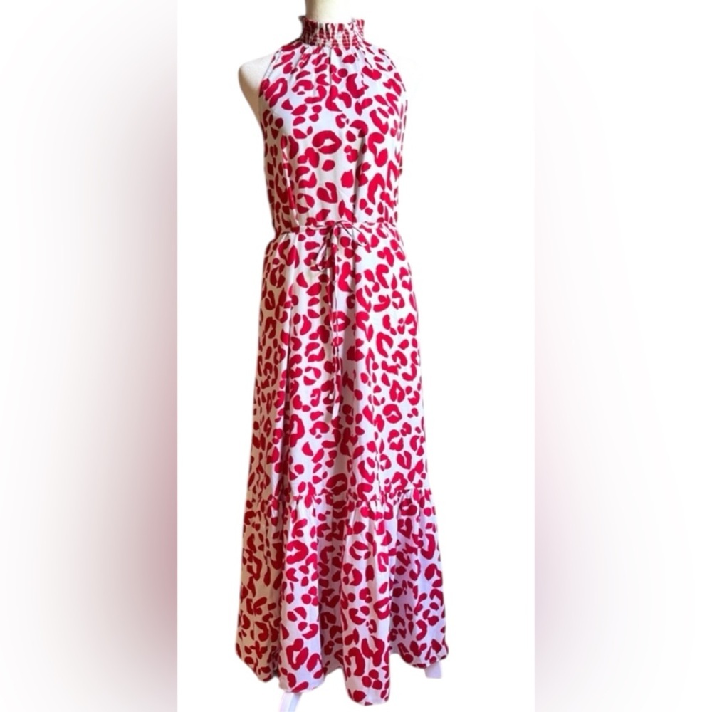 Ann Taylor Red and White Maxi Dress-NWT